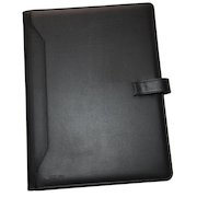 Monolith A4 Conference Folder and Pad Leather Look Black 2900