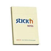 ValueX Stickn Notes 76x51mm 100 Sheets Pastel Yellow (Pack 12) 21006