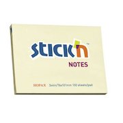 ValueX Stickn Notes 76x101mm 100 Sheets Pastel Yellow (Pack 12) 21008