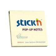 ValueX Stickn Pop-Up Notes 76x76mm 100 Sheets Yellow (Pack 12) 21395