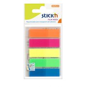 ValueX Index Flags Repositionable 12x45mm 5x25 Flags Neon Assorted Colours (Pack 125) 21050