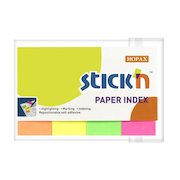 ValueX Paper Index Flags Repositionable 20x50mm 4x50 Tabs Neon Assorted Colours (Pack 200) 21205
