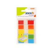 ValueX Index Flags Repositionable 12x45mm 5x20 Tabs Assorted Colours (Pack 100) 26071