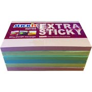 ValueX Extra Sticky Notes 76x127mm 90 Sheets Pastel Colours (Pack 6) 21669