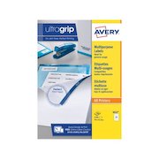 Avery Multipurpose Labels Laser Copier Inkjet 21 per Sheet 70x42.3mm White