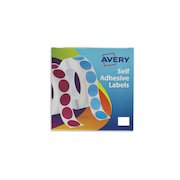 Avery Label in Dispenser on Roll Rectangular 25x19mm White