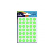 Avery Packets of Labels Round Diam.13mm Neon Green