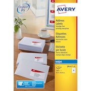 Avery Inkjet Address Label 63.5x46.6mm 18 Per A4 Sheet White (Pack 450 Labels) J8161-25