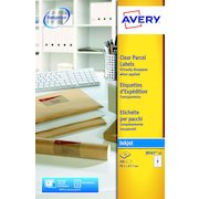 Avery Inkjet Address Label 99.1x67.7mm 8 Per A4 Sheet Clear (Pack 200 Labels) J8565-25