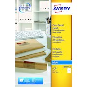 Avery Inkjet Address Label 210x297mm 1 Per A4 Sheet Clear (Pack 25 Labels) J8567-25