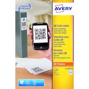 Avery QR Code Label 35x35mm 35 Per A4 Sheet White (Pack 875 Labels) L7120-25