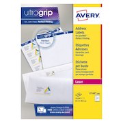 Avery Laser Address Label 63.5x38.1mm 21 Per A4 Sheet White (Pack 10500 Labels) L7160-500