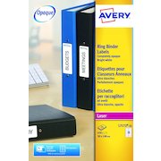 Avery Laser Filing Label Ring Binder 100x30mm 18 Per A4 Sheet White (Pack 450 Labels) L7172-25