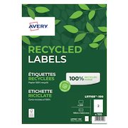 Avery Parcel Labels Laser Recycled 2 per Sheet 199.6x143.5mm White