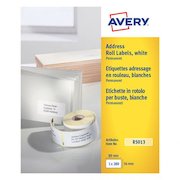 Avery Address Label Roll 89x36mm White (Pack 280 Labels) R5013