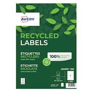 Avery Filing Label Laser Recycled 4 Per Sheet 192x61mm