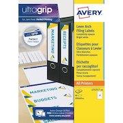 Avery Laser Filing Label Lever Arch File 200x60mm 4 Labels per Sheet White (Pack 40 Labels) L7171-10