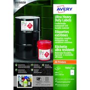 Avery Ultra Resistant Labels 148 x 210 mm Permanent 2 Labels Per Sheet 100 Labels Per