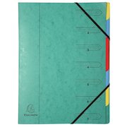 Europa Organiser Manilla 7 Part 170gsm Green