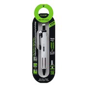 Tombow AirPress Retractable Ballpoint Pen 0.7mm Tip White Barrel Black Ink