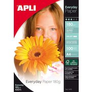 Apli Photo Paper A4 180gsm Glossy White (Pack 100)