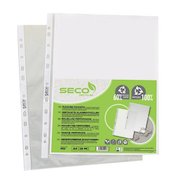 SSeco Pocket Polypropylene Oxo-biodegradable Top-opening 50 Micron A4 Glass Clear