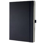 Sigel CONCEPTUM A4 Casebound Hard Cover Notebook Ruled 194 Pages Black CO112