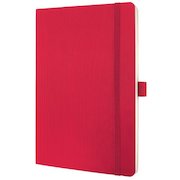 Sigel CONCEPTUM A5 Casebound Soft Cover Notebook Ruled 194 Pages Red CO325