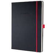 Sigel CONCEPTUM A4 Casebound Hard Cover Notebook Ruled 194 Pages Black-Red CO661