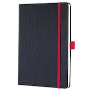 Sigel CONCEPTUM A5 Casebound Hard Cover Notebook Hardcover 194 Pages Ruled Black-Red CO663