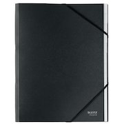 Leitz Recycled Card Divider Book with Elasticated Closure 12 Tabs A4 Black (Pack of 4) 39150095