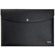 Leitz Recycled Document Wallet A4 Black (Pack of 10) 46780095