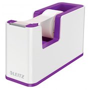 Leitz WOW Tape Dispenser White/Purple 53641062