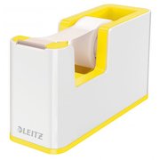 Leitz WOW Tape Dispenser White/Yellow 53641016