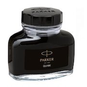 Parker Quink Bottled Refill Ink for Fountain Pens 57ml Black
