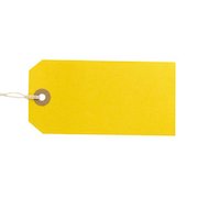 ValueX Reinforced Coloured Strung Tag 120x60mm Yellow (Pack 1000) T257824