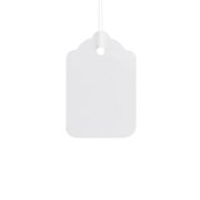 ValueX Reinforced Coloured Strung Tag 37x24mm White (Pack 1000) T257838