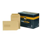 New Guardian Pocket Envelope C5 Self Seal Window 130gsm Manilla (Pack 250)