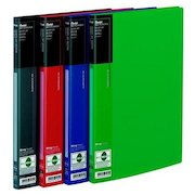 Pentel Recycology A4 Display Book 20 Pocket with Front Pocket Black (Pack 10)