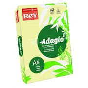 Rey Adagio Card A4 160gsm Canary (Ream 250) ADAGI160X473