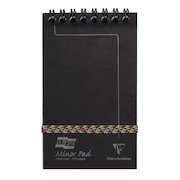 Clairefontaine Europa Minor Pad Wirebound Pressboard Cover Ruled 120 Pages Black (Pack 10) 3012Z
