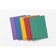 Europa Notebook Sidebound Twin Wire 90gsm Ruled Micro Perf 120pp A4 Assorted Colour