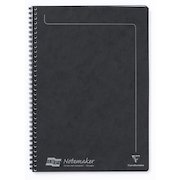 Clairefontaine Europa Notemaker A4 Wirebound Pressboard Cover Notebook Ruled 120 Pages Black (Pack 10)