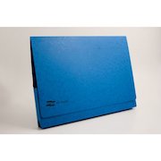 Europa Document Wallet Manilla A3 Full Flap 265gsm Blue (Pack 25)