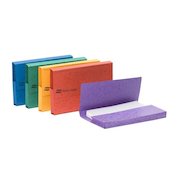 Exacompta Europa Document Wallet Manilla Foolscap Half Flap 265gsm Assorted (Pack 25) 4790Z