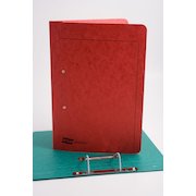 Europa Spiral Wirebound Spring Transfer File Manilla A4 300 Micron Red (Pack 25)