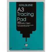Goldline A3 Heavyweight Tracing Pad 112gsm 50 Sheets GPT3A3Z