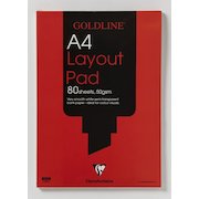 Clairefontaine Goldline A4 Layout Pad Bank Paper 50gsm 40 Pages White Paper GPL1A4Z