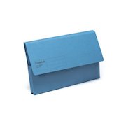 Guildhall Blue Angel Document Wallet Manilla Foolscap Half Flap 285gsm Blue (Pack 50)