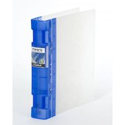Guildhall GLX Ergogrip Ring Binder Polypropylene 8 Prongs Making 4 x 55mm Rings A4 Frost Cobalt Blue (Pack 2)